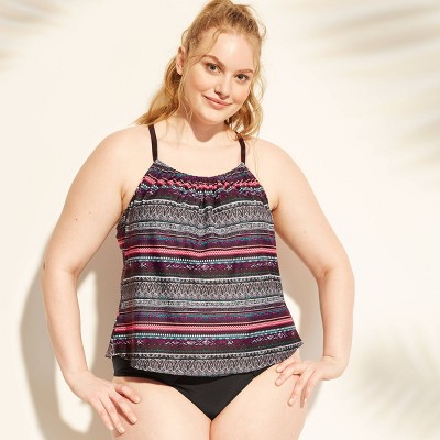 target plus size bathing suit tops