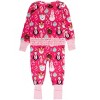 RuffleButts SoftSnooze Baby Girls Holiday Convertible Ruffle One Piece Pajama - 2 of 2