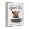 Stupell Industries Highland Cow Bubble Bath Black Framed Giclee Art - 3 of 4