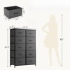 Fontoi Dressers, Tall Dresser with Wood Top, Storage Tower for Bedroom Entryway Hallway, Gray, 11.8"*45.6"*31.4" - 2 of 4