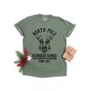 Simply Sage Market Women's North Pole Reindeer Games Short Sleeve Garment Dyed Tee - 3 of 4