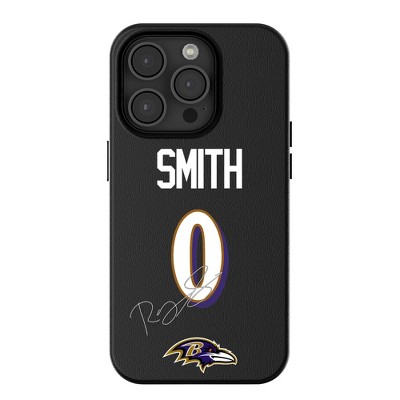 Keyscaper NFL Baltimore Ravens Players Game Tactic MagSafe Compatible Cell Phone Case for Apple iPhone
