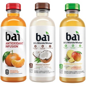 Bai Antioxidant Infused Water, Favorites Variety Pack II - 18 Oz Bottle (Pack of 36) - 1 of 4
