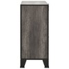 vidaXL Industrial Style Storage Cabinet - Durable Metal and MDF Construction - with Spacious Shelves - Versatile Gray Urban Design - Easy to Clean - 4 of 4