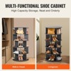 VEVOR 5 Tiers Rotating Shoe Rack Tower, 360°Spinning Shoe Display, Revolving Shoe Rack Storage Round Carousel, Lazy Susan Shoe Rack Organizer, Black - 4 of 4