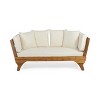 Patio Sofas, Outdoor Arm Sofa, Daybed, All-Weather Sofa with Cushions & Lumbar Pillows, for Patio, Balcony, Backyard, Deck -Christopher Knight Home - 2 of 4