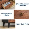 5/6/7 Drawers Dresser for Bedroom, Chest of Drawers with Vintage Circle Handle, Wood Dresser - 4 of 4