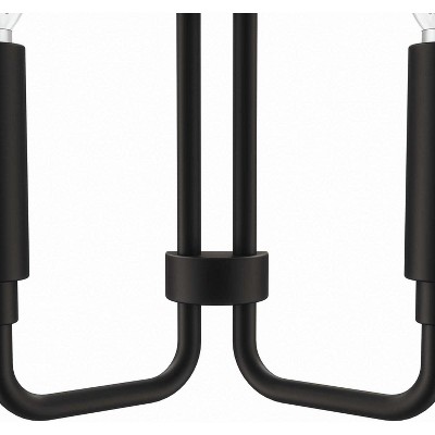 Black Dual Arm Direct Wired Wall Sconce