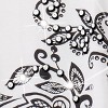 Collections Etc Beautiful Shadow Print Sequin Detailed 3/4 Length Sleeve Top Large Gender Neutral White - 4 of 4