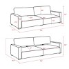 Nebula Vortex 99.6" W Comfort & Modern Square Arm Sofa with Two-Position Sliding Reclining Back - 2 of 4