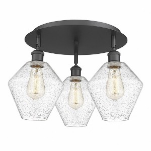 Cindyrella - 3 Light Flush Mount In Industrial Style-11 Inches Tall and 19.75 Inches Wide - 1 of 1