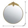 GlasFlength Decorative Wall Mirrors Wall Art Wall Mirror Classic Mirror Decorative Circle Mirror Vanity Mirror for Living Room, Gold, 36"*2"*40.9" - 3 of 3