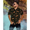 HAPPY BAY Men's Halloween Costumes Hawaiian Short Sleeve Button Down Shirt Mens Shirt Holiday Party Shirts for Men Funny - 2 of 4