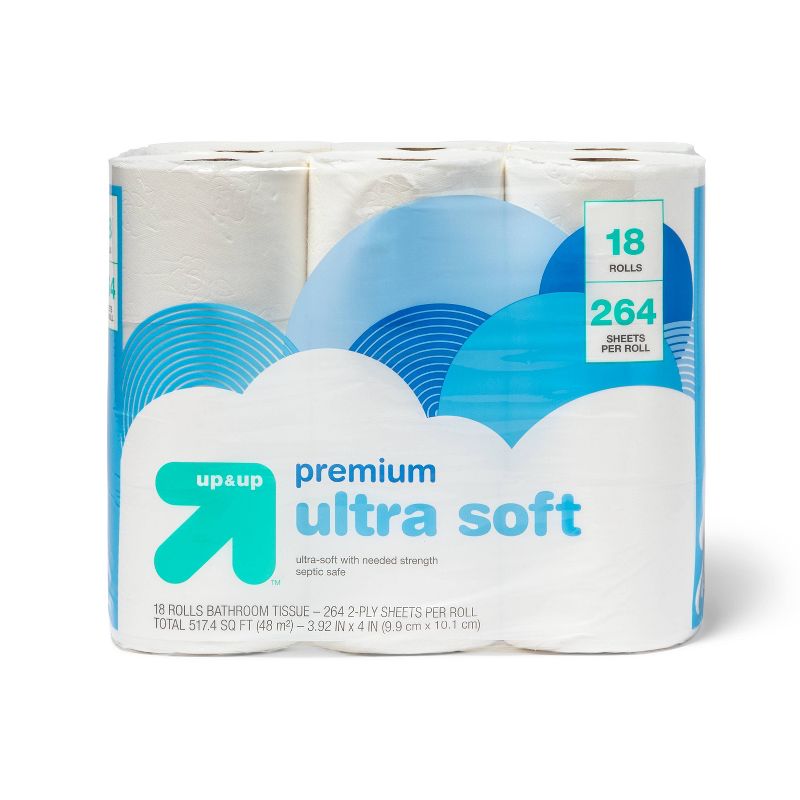 Premium Ultra Soft Toilet Paper - up & up™, 1 of 4