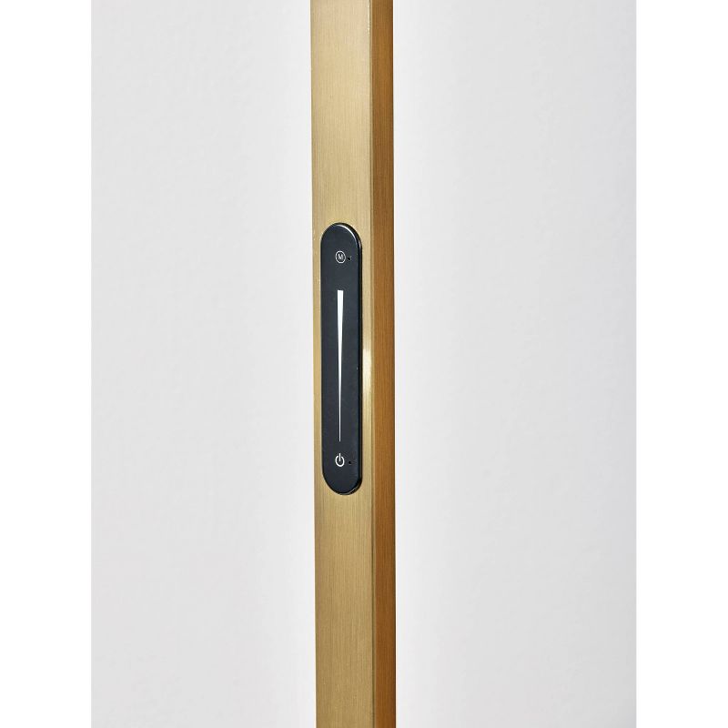 Sonic Arc Floor Lamp with Smart Switch Antique Brass (Includes LED Light Bulb) - Adesso, 4 of 9