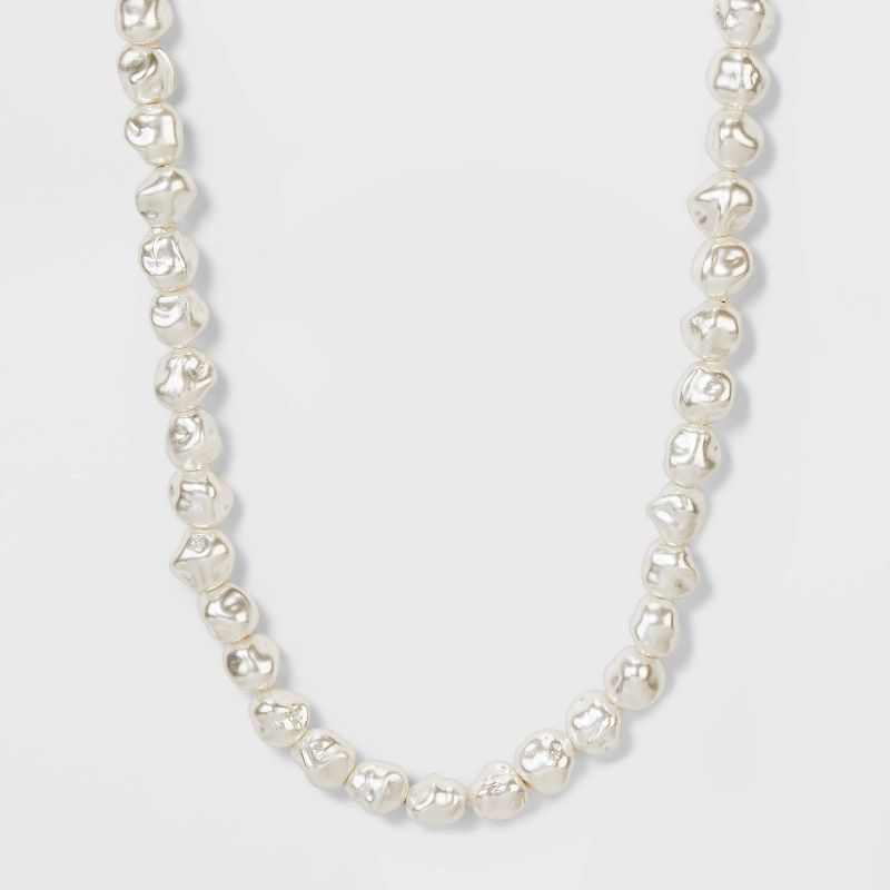 Beaded Pearl Necklace - A New Day&#8482; White, 1 of 6