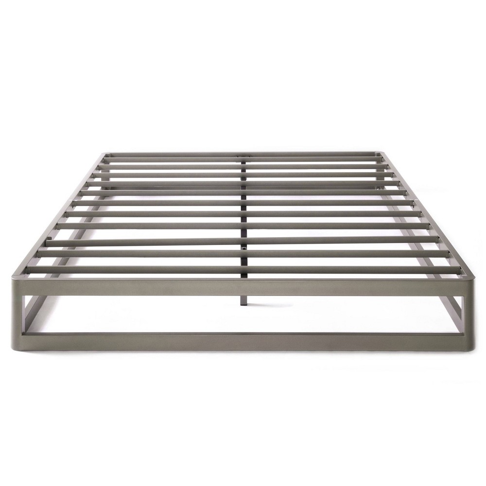 Photos - Bed Best Price Mattress Queen 9" Metal Round Corner Platform  Frame Gray: Heavy Duty Steel, No Box Spring Required