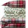 Lands' End Comfy Super Soft Cotton Flannel Plaid Duvet Bed Cover - 5oz - 4 of 4
