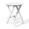 WestinTrends Malibu 3-Piece Outdoor HDPE Folding Patio Bistro Table and Chairs - 4 of 4