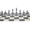 WE Games Color Bright Plastic Staunton Tournament Chess Pieces with 3.75 in. King - Half Chess Set of Chess Pieces Only, Silver - 4 of 4
