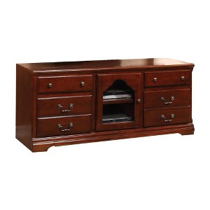 Acme Furniture Hercules TV Stand for TVs up to 59" Cherry Finish - 1 of 4