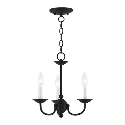 Livex Lighting Home Basics 3 - Light Chandelier in  Black