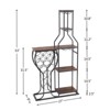 SEVOBAL Racks Versatile Use Five Tier Bakers Rack Durable Construction Multi-Room Function for Rooms, Antique brown, 28.74"*9.53"*53.94" - 3 of 4