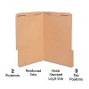 HITOUCH BUSINESS SERVICES Reinforced Classification Folder 2" Exp Legal Size Kraft Brown 50/BX - 2 of 4