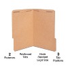 HITOUCH BUSINESS SERVICES Reinforced Classification Folder 2" Exp Legal Size Kraft Brown 50/BX - image 2 of 4