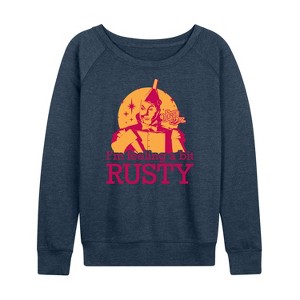 Women's - Wizard of Oz - Tin Man Bit Rusty Lightweight French Terry Slouchy - 1 of 4