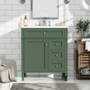 Tramull Modern Bathroom Vanity with Sink Top, 2 Drawers & Tip-Out Tray, Storage Cabinet with Soft-Close Doors - 3 of 4