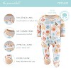The Peanutshell Happy Sunshine Neutral Footed Baby Sleepers for Boys or Girls, 3-Pack, Newborn to 9 Months - 2 of 4
