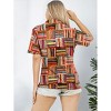 LA LEELA Button Down Shirt Casual Holiday Summer Party Blouses Shirt Collared Blouse Short Sleeve Vacation Tee Hawaiian Shirts - 2 of 4