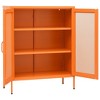 vidaXL Storage Cabinet Orange Steel Medium Storage Cabinet Rectangular - 4 of 4