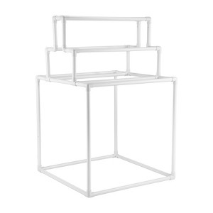 VEVOR Towel Rack, 8 Bars Outdoor PVC Towel Holder, Freestanding Pool Towel Hanger Stand Next to Hot Tub, Outdoor Indoor Quilt Drying Rack Organizer - 1 of 4