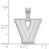 Black Bow Jewelry 14k White Gold Villanova Wildcats NCAA Medium Pendant - 2 of 3
