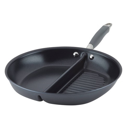 Anolon Advanced Home 12.5 Divided Grill/griddle Skillet Moonstone : Target