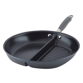 Anolon Advanced Home 12.5" Divided Grill/Griddle Skillet Moonstone