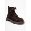 Mina - Brown Genuine Leather Combat Boot (Women) | Forever & Always Shoes - 3 of 4