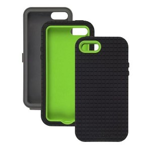Ventev CoreGridX Case for iPhone SE, 5/5S - Gray/Lime & Black Gel (Combo Pack) - 1 of 1
