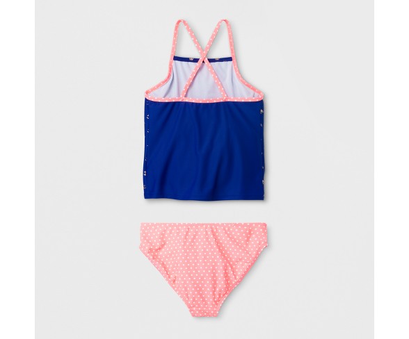 Freestyle Girls' Shells/Anchor Tankini Set - Blue 7