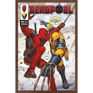 Trends International Marvel Deadpool & Wolverine - Homage Cover #1 Framed Wall Poster Prints - 1 of 4