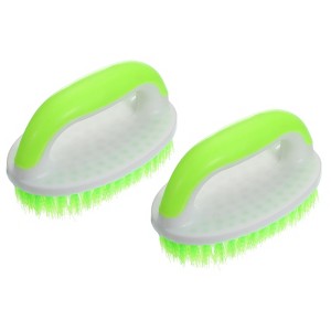 Unique Bargains Plastic Shoe Carpet Floor Cleaning D Handle Laundry Scrub Brushes 2 Pcs - 1 of 4