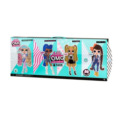 L.O.L. Surprise! O.M.G. 4 Pack Fashion Doll Set with 80 Surprises