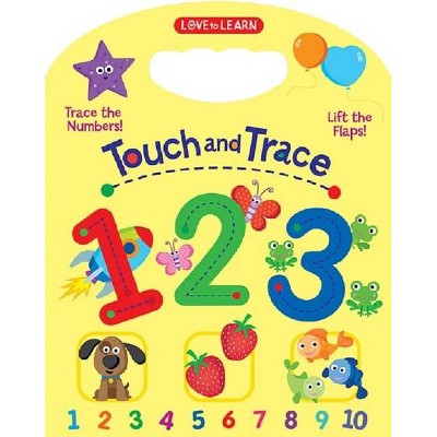 123 Lift-The-Flap - (Touch and Trace) by  Rainstorm Publishing (Board Book)