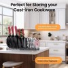 MaseiKar 2 Pack Expandable Pot Lid Rack Organizer, Pans Organizer Rack, Pots and Pans Organizer Rack Cookware Set Organizer - 2 of 4
