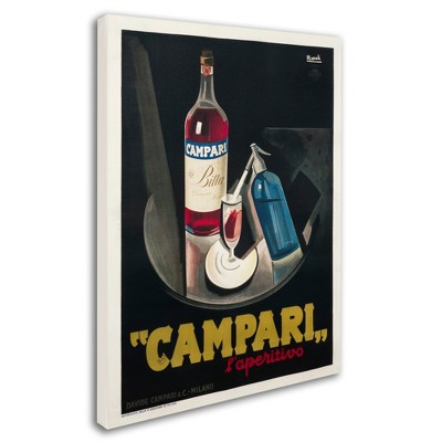 Trademark Fine Art -Vintage Apple Collection 'Campari Laperitiv Nizzoli' Canvas Art