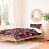 Deny Designs Megan Morris Exotic Plum Bohemian Floral Duvet Cover Bedding Set Purple - 2 of 4
