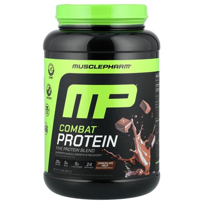MusclePharm Combat Protein Powder, Chocolate Milk, 2 lbs (0.9 kg)
