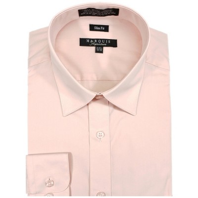 Marquis Men's Long Sleeve SLIM FIT Dress Shirt
